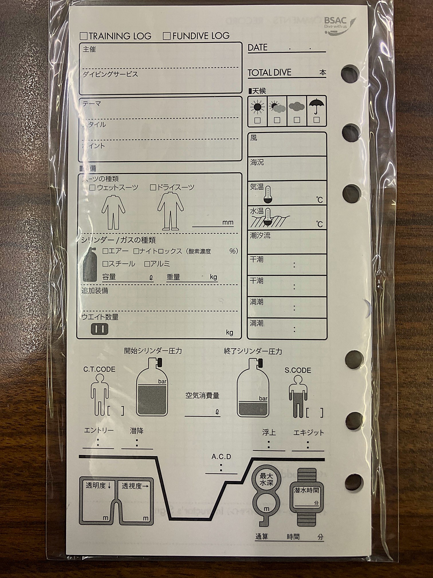BSACのログブック